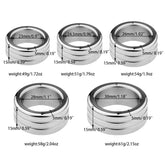 BDStyle Heavy Duty Stainless Steel Cock Ring 2 Ring Design Steel Cock Rings